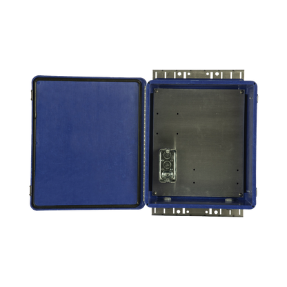 Gabinete de Seguridad para Wireless, NEMA 4X, IP66, de 356 x 305 x 152 mm, Color Azul