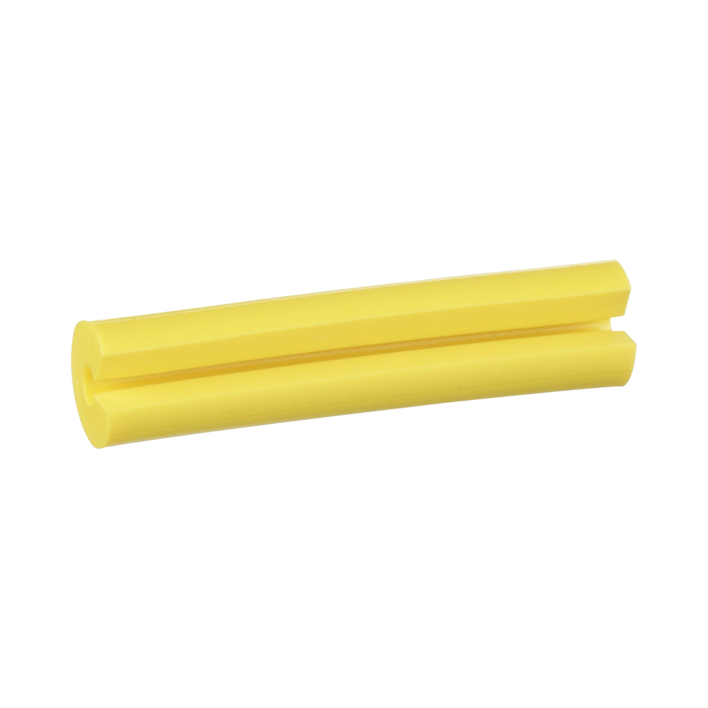 Manguito Porta Etiquetas de Identificación, Para Fibra Simplex de 2 mm, 0.08 Pulgadas (2 mm) de Largo, Color Amarillo, Paquete de 100pz