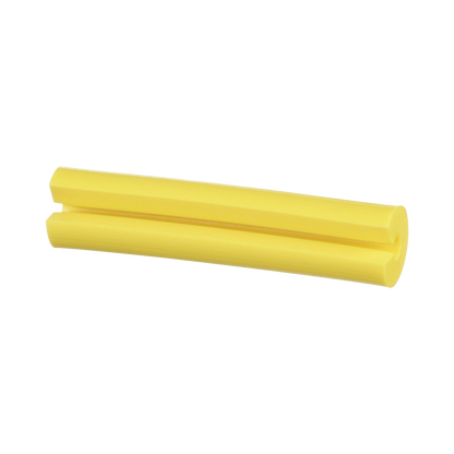 Manguito Porta Etiquetas de Identificación, Para Fibra Simplex de 2 mm, 0.08 Pulgadas (2 mm) de Largo, Color Amarillo, Paquete de 100pz
