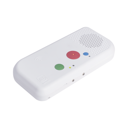 Terminal de Habitación IP para Hospital / Botón Azul de Llamada a Médico / Lector RFID 125 KHz / SIP / PoE / Compatible con NX1071 y NX1075