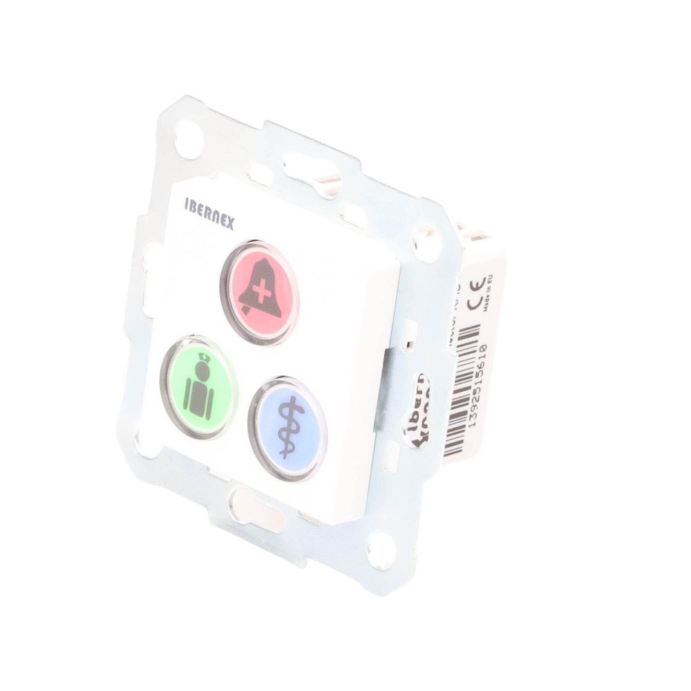 Modulo de 3 Botones iluminados con Lector RFID 125 KHz / Alarma / Cancelar y Código Azul / BUS RS485 / Compatible con NX0019/B, NX1021 y NX0015