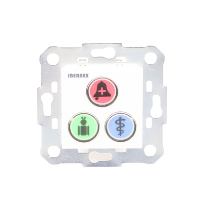 Modulo de 3 Botones iluminados con Lector RFID 125 KHz / Alarma / Cancelar y Código Azul / BUS RS485 / Compatible con NX0019/B, NX1021 y NX0015