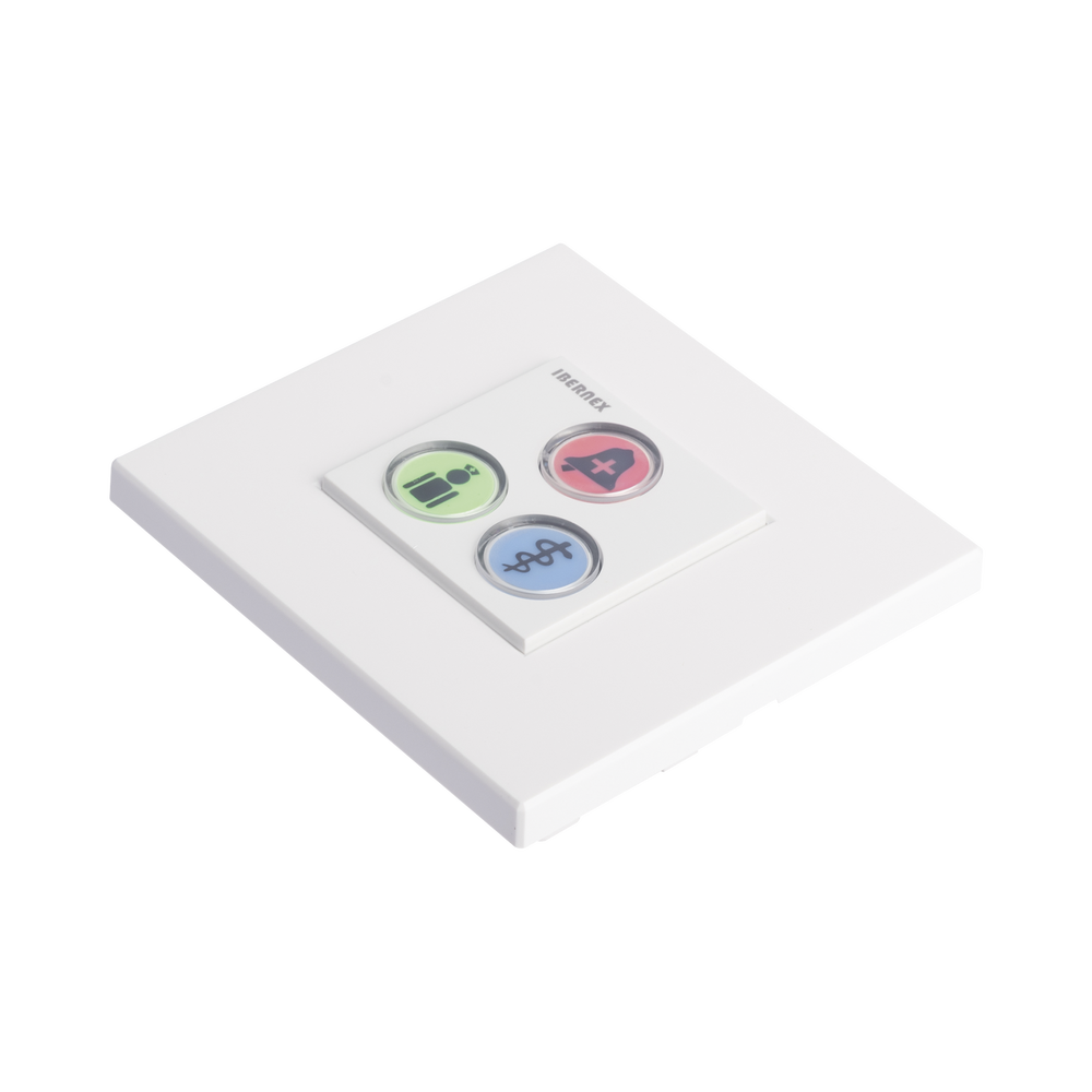 Modulo de 3 Botones iluminados con Lector RFID 125 KHz / Alarma / Cancelar y Código Azul / BUS RS485 / Compatible con NX0019/B, NX1021 y NX0015