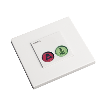Modulo de 2 Botones iluminados con Lector RFID 125 KHz / Alarma y Cancelar / BUS RS485 / Compatible con NX0019/B, NX1021 Y NX0015