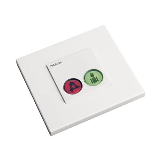 Modulo de 2 Botones iluminados con Lector RFID 125 KHz / Alarma y Cancelar / BUS RS485 / Compatible con NX0019/B, NX1021 Y NX0015