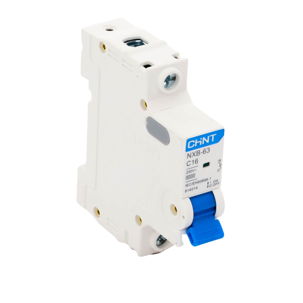 Pastilla para Riel Din, 1 Polo, 16 Amp, Vca:110/415v, 6kA, Catálogo: NXB631PC16.
