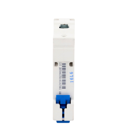 Pastilla para Riel Din, 1 Polo, 16 Amp, Vca:110/415v, 6kA, Catálogo: NXB631PC16.
