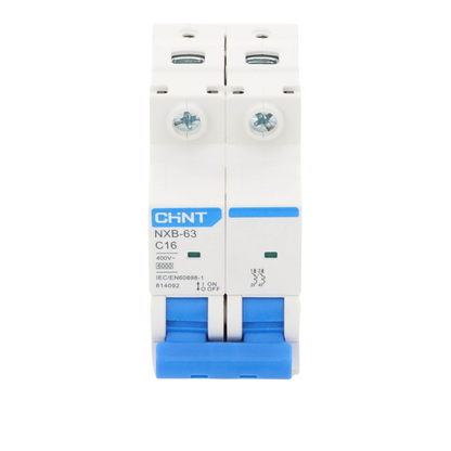 Pastilla para Riel Din, 2 Polos, 16 Amp, Vca:110/415v, 6kA, Catálogo: NXB632PC16.