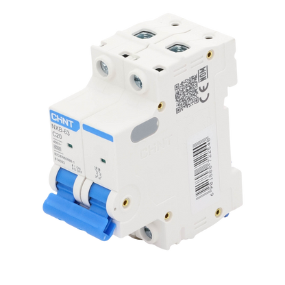 Pastilla para Riel Din, 2 Polos, 20 Amp, Vca:110/415v, 6kA, Catálogo: NXB632PC20.