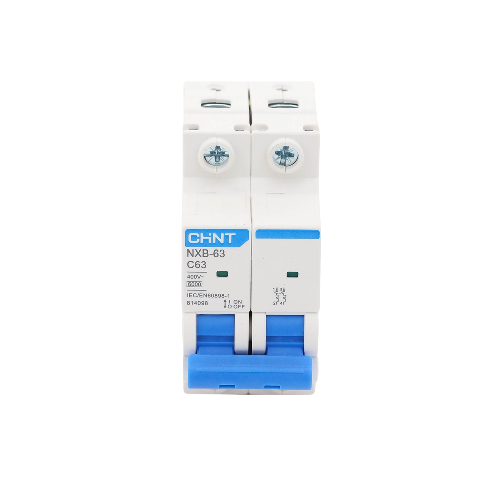 Pastilla para Riel Din, 2 Polo, 63 Amp, Vca:110/415v, 6kA, Catálogo: NXB632PC63.