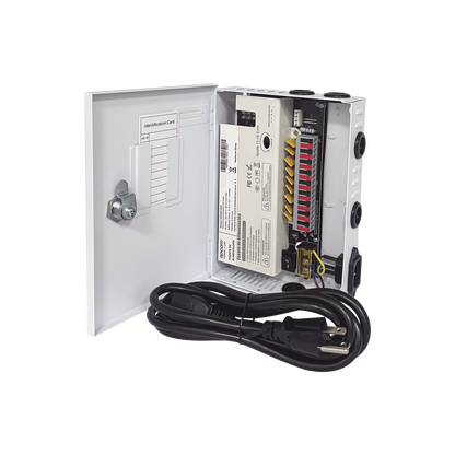 Fuente / 11-15 V / 9 canales / 16 A / Alta tecnología en seguridad / Doble ventilador / Hasta 1.8 Amperes por Salida / Filtro de ruido por canal / Diseño de alta gama.