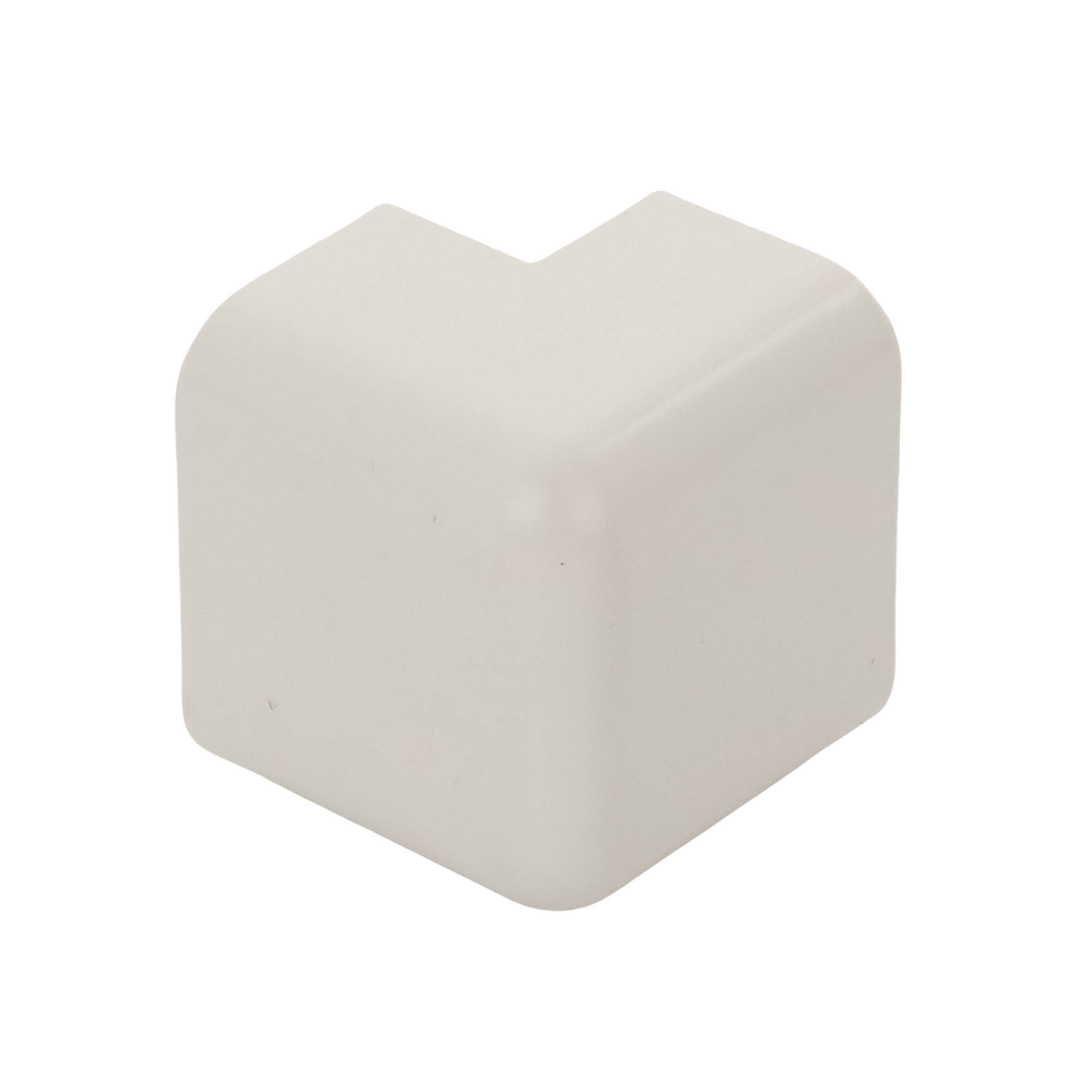Esquinero exterior, para uso con canaleta LD10, material ABS, Color Blanco Mate