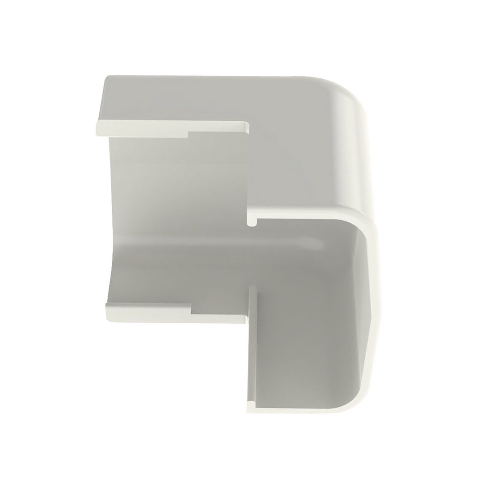 Esquinero exterior, para uso con canaleta LD5, material ABS, Color Blanco Mate