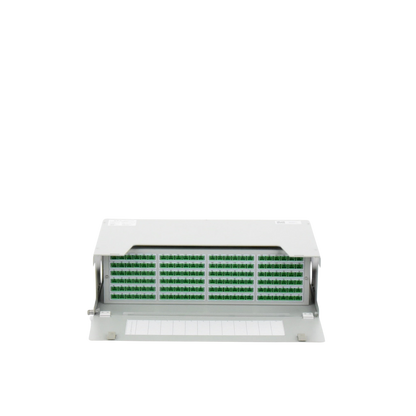 Distribuidor de Fibra Óptica para 144 Empalmes, con 144 Acopladores SC/APC y 144 Pigtails SC/APC, 19, 3 UR
