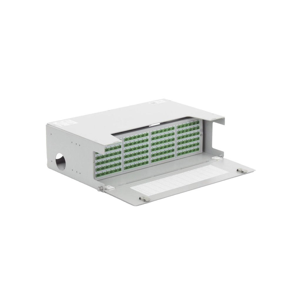 Distribuidor de Fibra Óptica para 144 Empalmes, con 144 Acopladores SC/APC y 144 Pigtails, 19, 5 UR