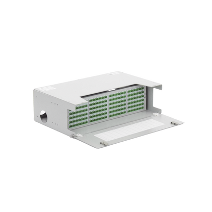 Distribuidor de Fibra Óptica para 144 Empalmes, con 144 Acopladores SC/APC y 144 Pigtails, 19, 5 UR