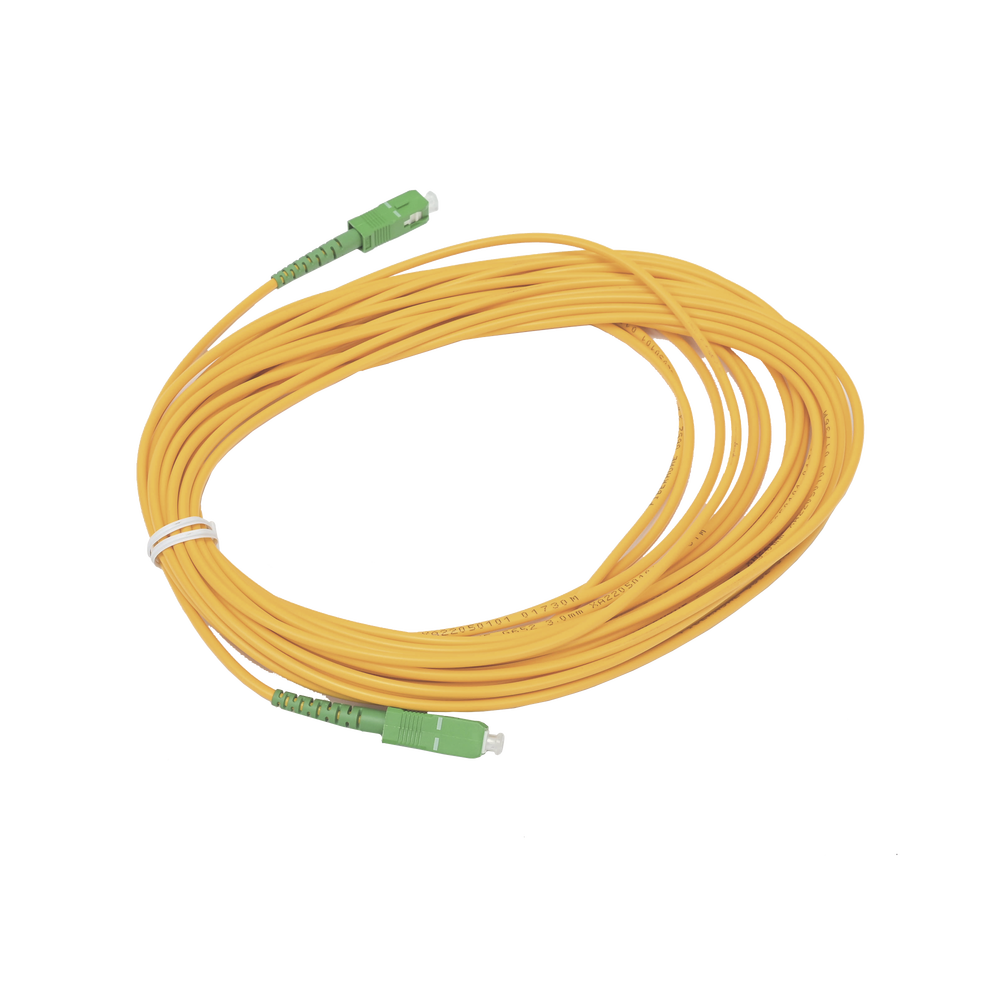 Jumper de Fibra Óptica Simplex, Monomodo, con Conectores SC/APC-SC/APC, 10 Metros (32.81 Pies)