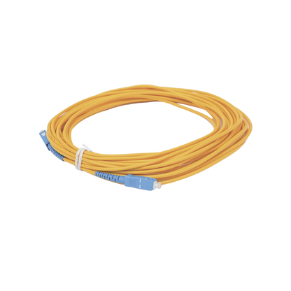 Jumper de Fibra Óptica Simplex, Monomodo, con Conectores SC/UPC-SC/UPC, de 10 Metros (32.81 Pies)