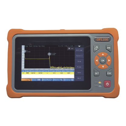OTDR Monomodo para Pruebas en Enlaces de Fibra Óptica, Longitudes de Onda 1310 y 1550 nm, Entrada SC/APC
