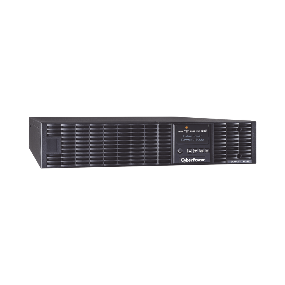 UPS de 1000 VA/900 W, Online Doble Conversión, Entrada 120 Vca NEMA 5-15P, Onda Senoidal Pura, Rack o Torre de 2 UR, Con 8 Tomas NEMA 5-15R