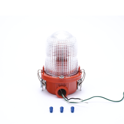Luz de Obstáculo FAA Tipo L-810 / LED Rojo e Infrarrojo / Intensidad Baja / Consumo 12W / 120-240V AC / Intensidad 32.5 CD / Haz Vertical 10° / Cobertura 360° / Base Valox™ / IP65