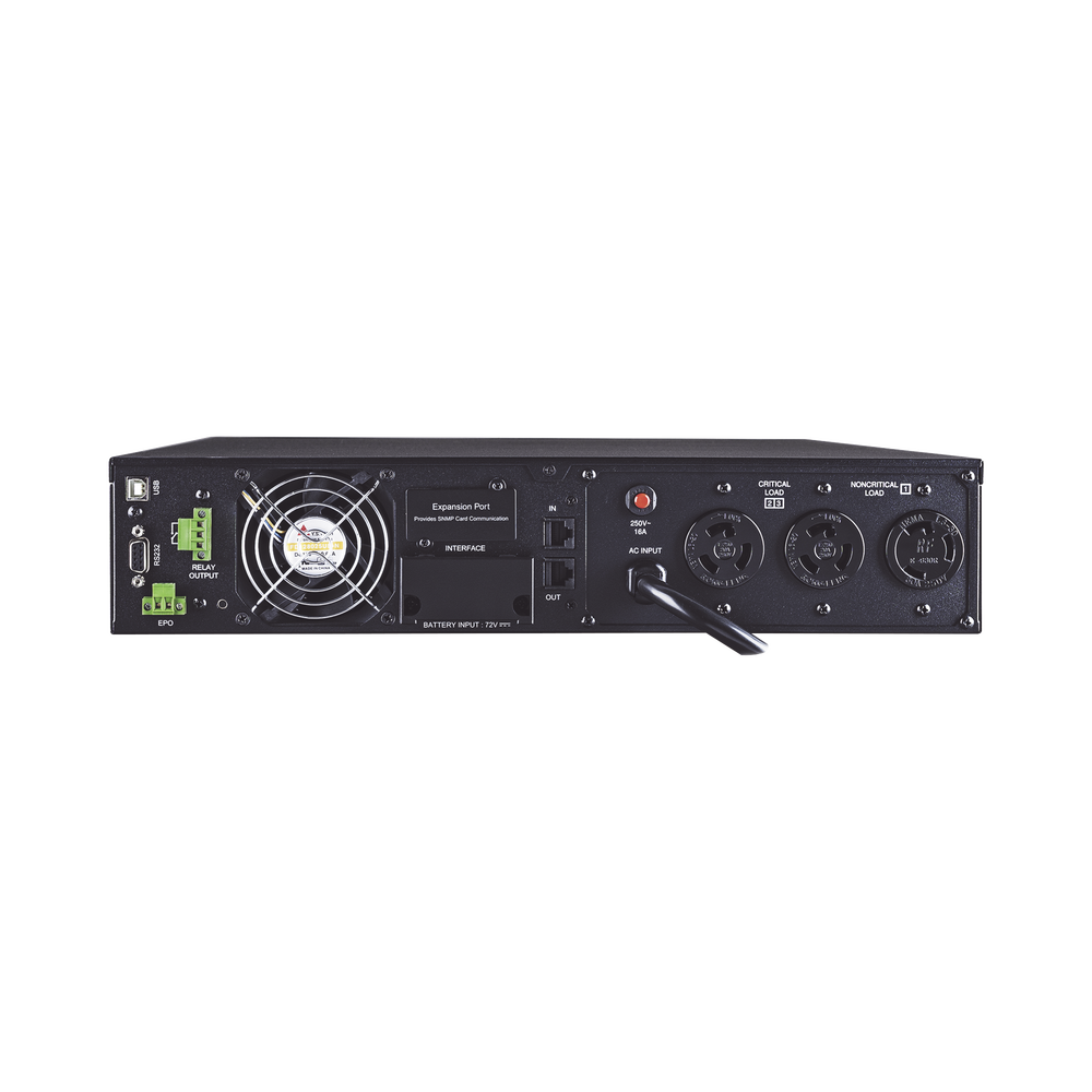 UPS de 3000 VA/2700 W, Online Doble Conversión, Entrada 200-240 Vca NEMA L6-20P, Onda Senoidal Pura, Torre o Rack 2 UR, Con 2 Tomas NEMA L6-20R y 1 NEMA L6-30R 220 Vca