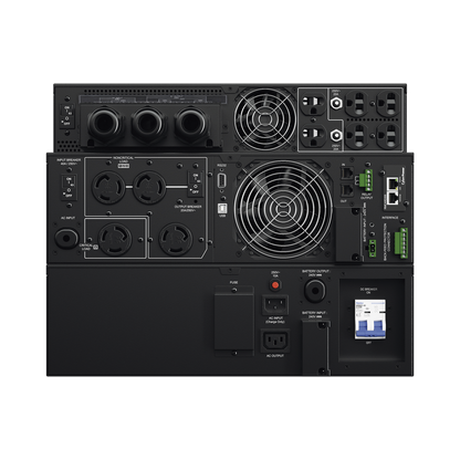 UPS de 6000 VA/5400 W, Online Doble Conversión, 200 - 240 Vac de Entrada NEMA L6-30P, 120 - 240 Vac de Salida, Onda Senoidal Pura, Torre o Rack de 8 UR, Con 6 Tomas NEMA 5-20R, 2 NEMA L6-20R y 1 NEMA L6-30R