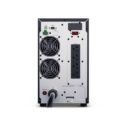 UPS de 3000 VA/2700 W, Online Doble Conversión, Entrada 120 Vca NEMA L5-30P, Onda Senoidal Pura, Tipo Torre, Con 4 Tomas NEMA 5-20R y 1 Block Hardwired