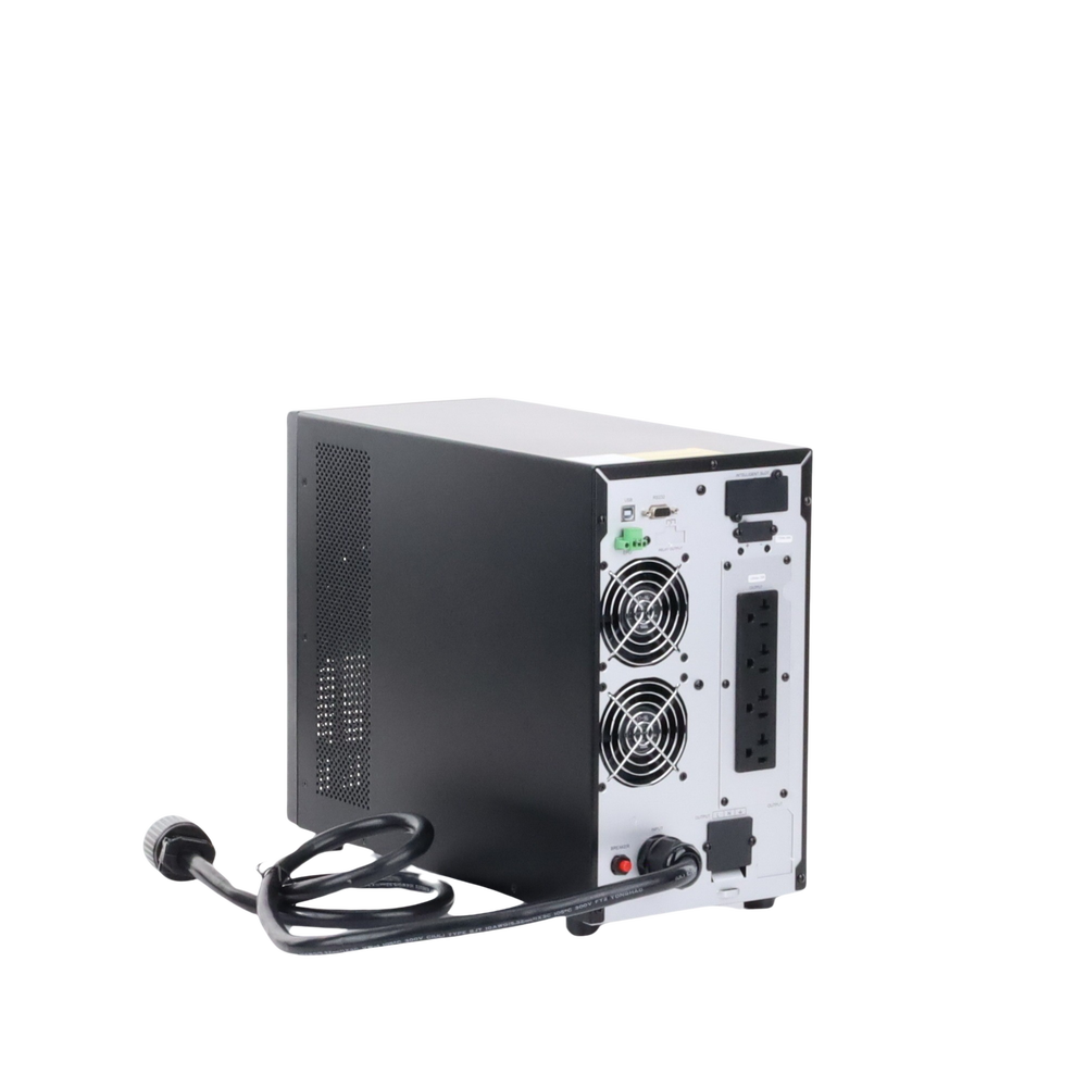 UPS de 3000 VA/2700 W, Online Doble Conversión, Entrada 120 Vca NEMA L5-30P, Onda Senoidal Pura, Tipo Torre, Con 4 Tomas NEMA 5-20R y 1 Block Hardwired