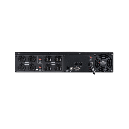 UPS de 1500 VA/1050 W, Topología Línea Interactiva, Entrada 120 Vca NEMA 5-15P, Onda Senoidal Pura, Torre o Rack 2 UR, Con 8 Tomas NEMA 5-15R