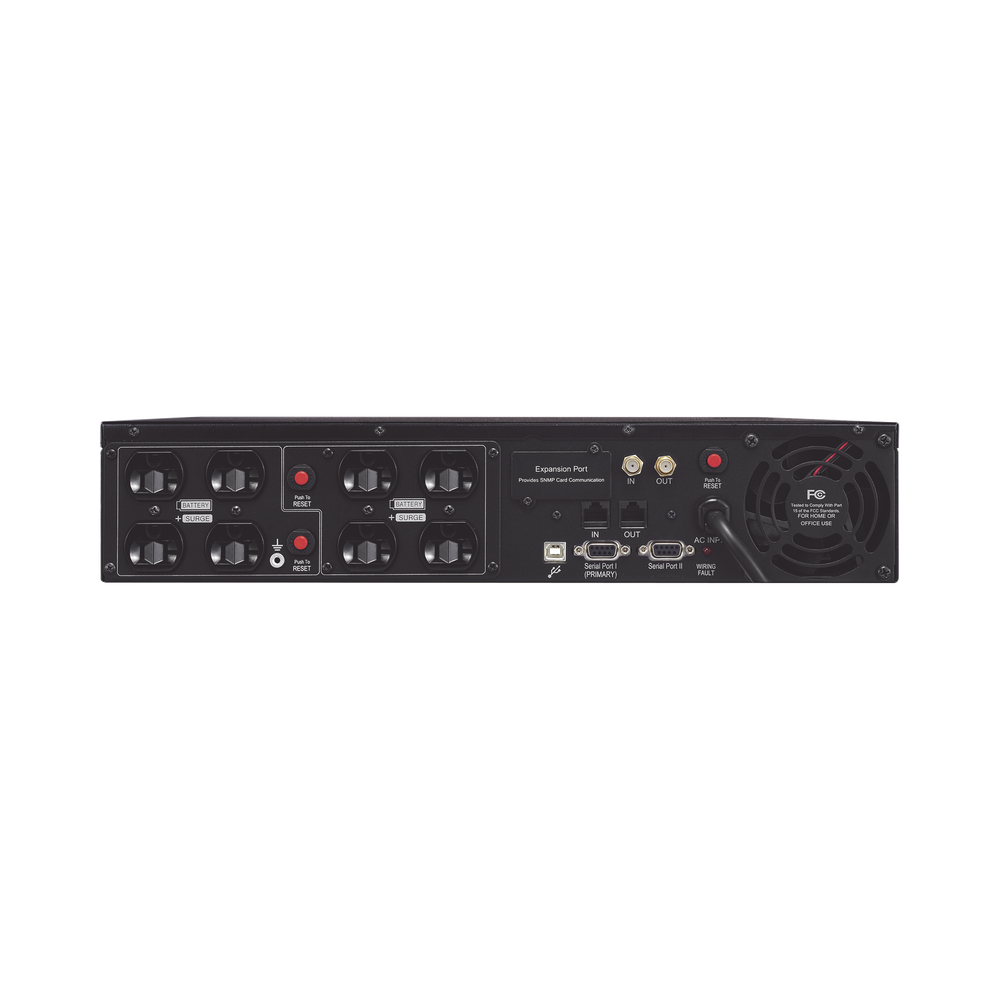 UPS de 2000 VA/1320 W, Topología Línea Interactiva, Entrada 120 Vca NEMA 5-20P, Torre o Rack 2 UR, Con 8 Tomas NEMA 5-20R