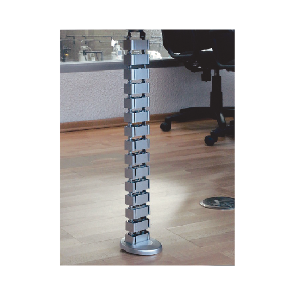 Organizador de Cables Vertical Articulado, Ideal para Llevar los Cables del Piso a Mesa o a la Cubierta del Escritorio de Manera Segura