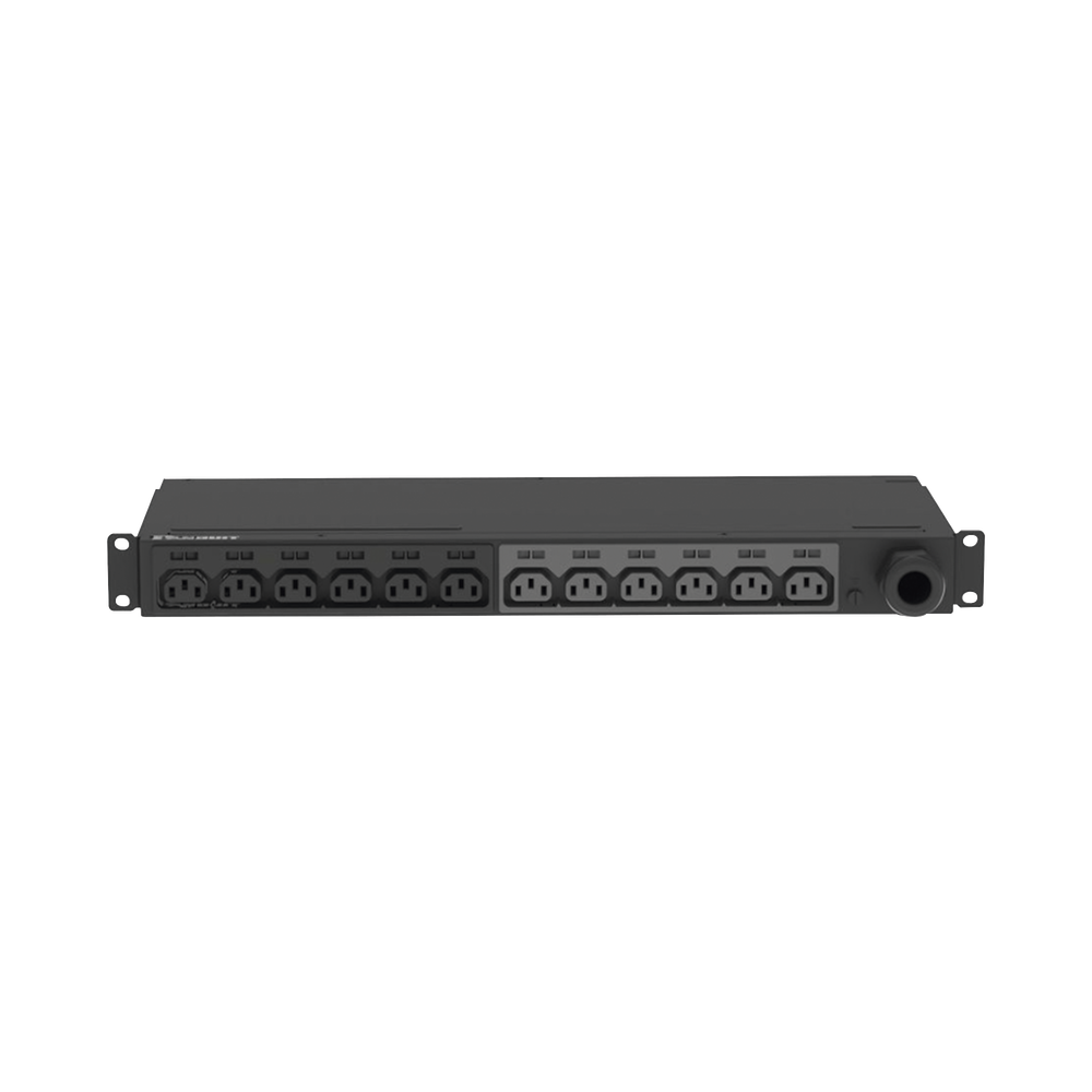 PDU Básico para Distribución de Energía, Enchufe de Entrada NEMA L6-30P, Con 12 Contactos C13, Instalación Horizontal de 19in, 1UR, 30 Amp, 208 Vca