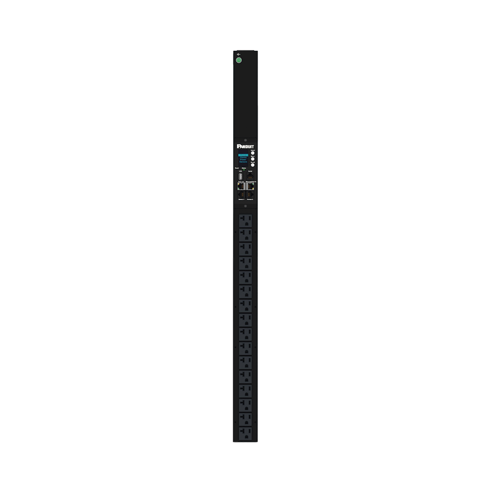 PDU G6 Monitoreable (MI) para Distribución de Energía, Enchufe de Entrada NEMA 5-15P, Con 16 Salidas NEMA 5-20R, de Instalación Vertical, 120 Vca, 15 Amp