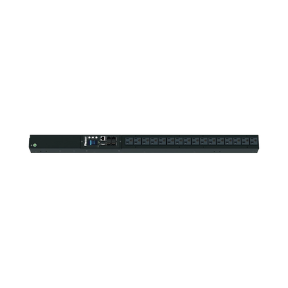PDU Monitoreable (MI) para Distribución de Energía, Enchufe de Entrada NEMA 5-15P, Con 16 Salidas NEMA 5-20R, de Instalación Vertical, 120 Vca, 15 Amp