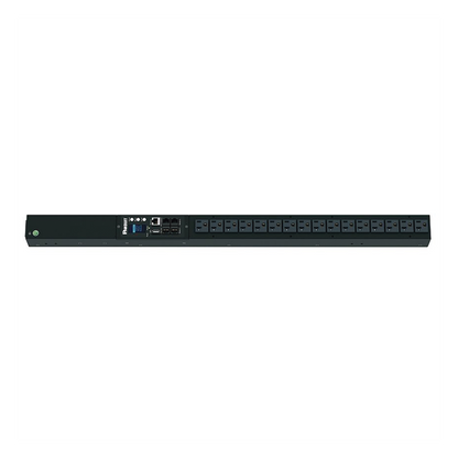 PDU Monitoreable (MI) para Distribución de Energía, Enchufe de Entrada NEMA 5-15P, Con 16 Salidas NEMA 5-20R, de Instalación Vertical, 120 Vca, 15 Amp