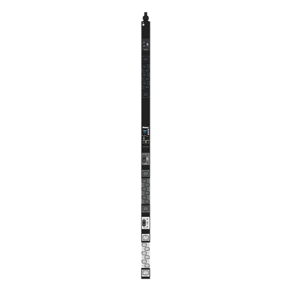 PDU Monitoreable (MI) para Distribución de Energía, Enchufe de Entrada NEMA L21-30P, Con 18 Salidas C13 y 6 C19, de Instalación Vertical, 208 Vca, 30 Amp