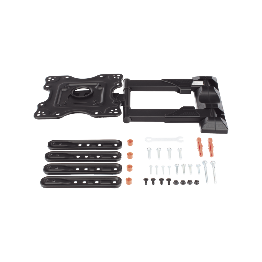 Montaje de Pared Articulado para Monitor de 32-55" / Soporta hasta 27.2 Kg / Vesa 400 x 400 / 100 x 100 / Acero / Separación a Pared de 5 cm a 40 cm