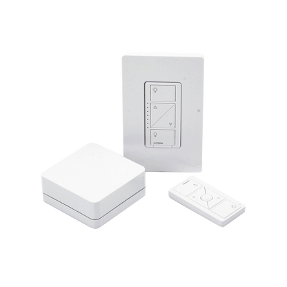 (Caseta Wireless) Kit Hub controlador, atenuador (dimmer), control y tapa.
