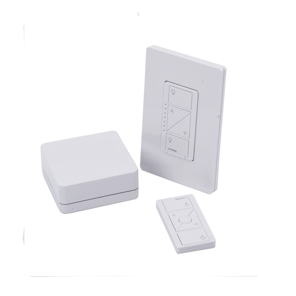 (Caseta Wireless) Kit Hub controlador, atenuador (dimmer), control y tapa.