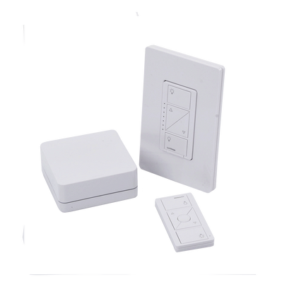 (Caseta Wireless) Kit Hub controlador, atenuador (dimmer), control y tapa.