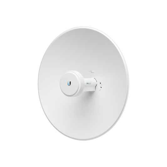 PowerBeam airMAX AC hasta 330 Mbps, frecuencia 2 GHz (2412-2472 MHz), antena tipo plato 18 dBi, Radio Wi-Fi de administración