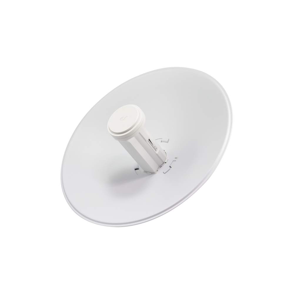 PowerBeam airMAX M5, hasta 150 Mbps, frecuencia 5 GHz (5170-5875 MHz) con antena tipo plato de 22 dBi