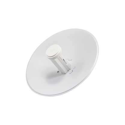 PowerBeam airMAX M5, hasta 150 Mbps, frecuencia 5 GHz (5170-5875 MHz) con antena tipo plato de 22 dBi