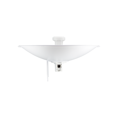 PowerBeam airMAX M5, hasta 150 Mbps, frecuencia 5 GHz (5170-5875 MHz) con antena tipo plato de 22 dBi