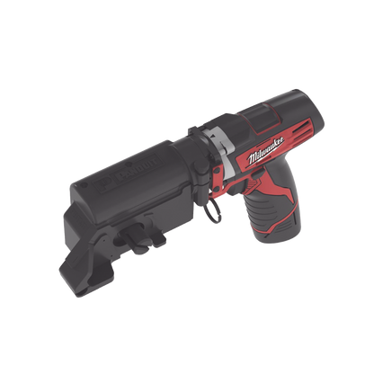 Herramienta de Corte para Cinchos y Flejes Pan-Steel™, Color Negro, Opera a Batería, Cabezal de Giro de 360º con Tensión Controlada