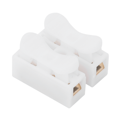 Conector tipo PUSH de 2 Contactos / Para una Conexión Rápida / Puentes de Cables