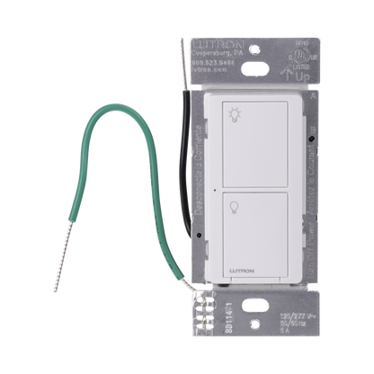 (Caseta Wireless) Interruptor Inteligente On/Off, No requiere cable neutro. 5A /120-277V