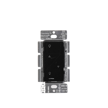 (Caseta Wireless) Atenuador de pared. Aumenta/Disminuye Intensidad de Iluminación. No requiere cable neutro. 150W LED / 600W INC/HAL