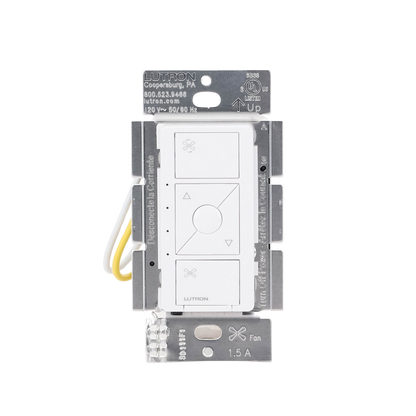 (Caseta Wireless) Control de velocidad inalámbrico para ventilador de techo, un solo polo.